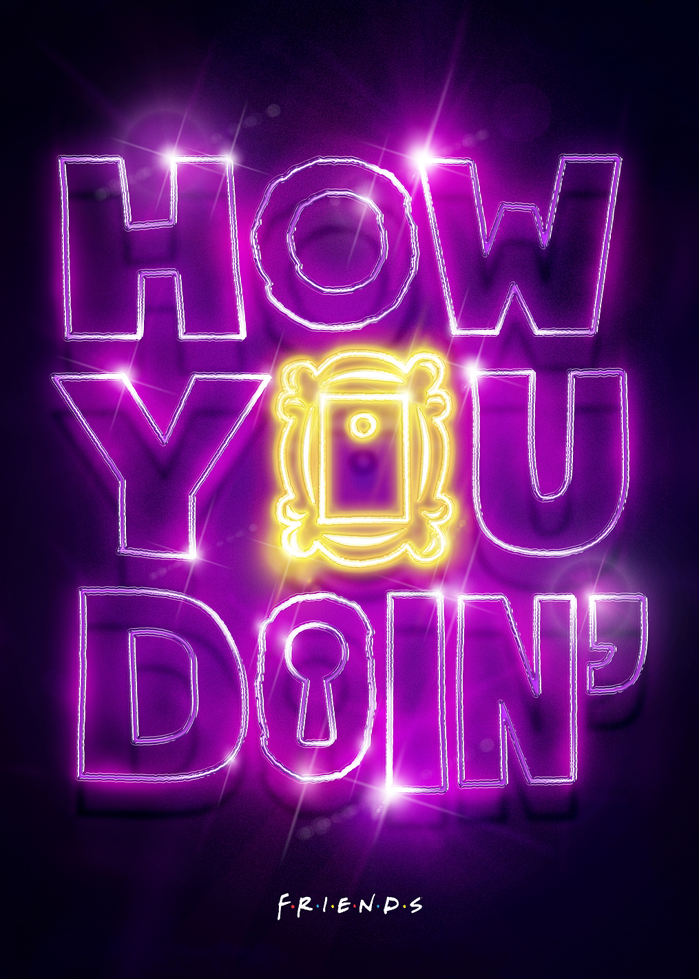 How You Doin' Neon: постер из коллекции Friends