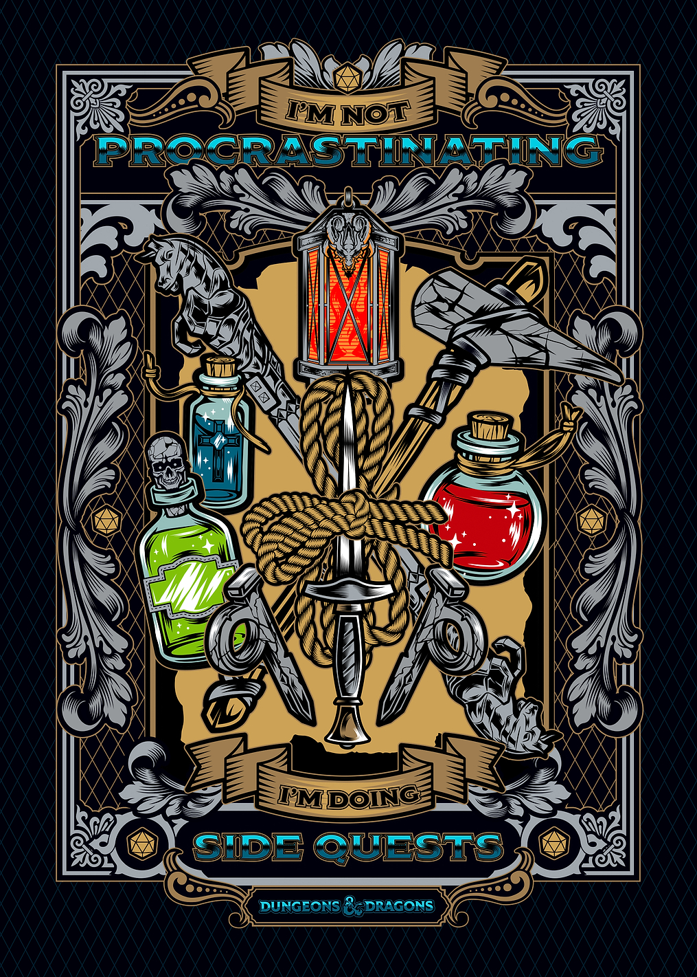 I'm doing side quests!: постер из коллекции Dungeons And Dragons