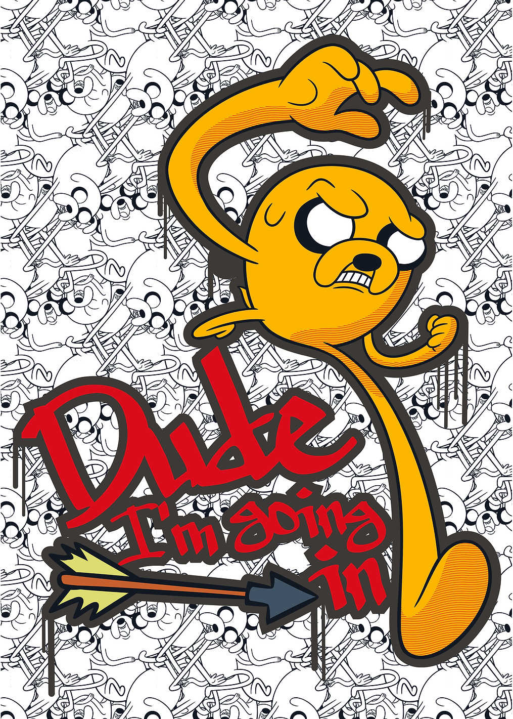 Dude I'm going in: постер из коллекции Cartoon Network