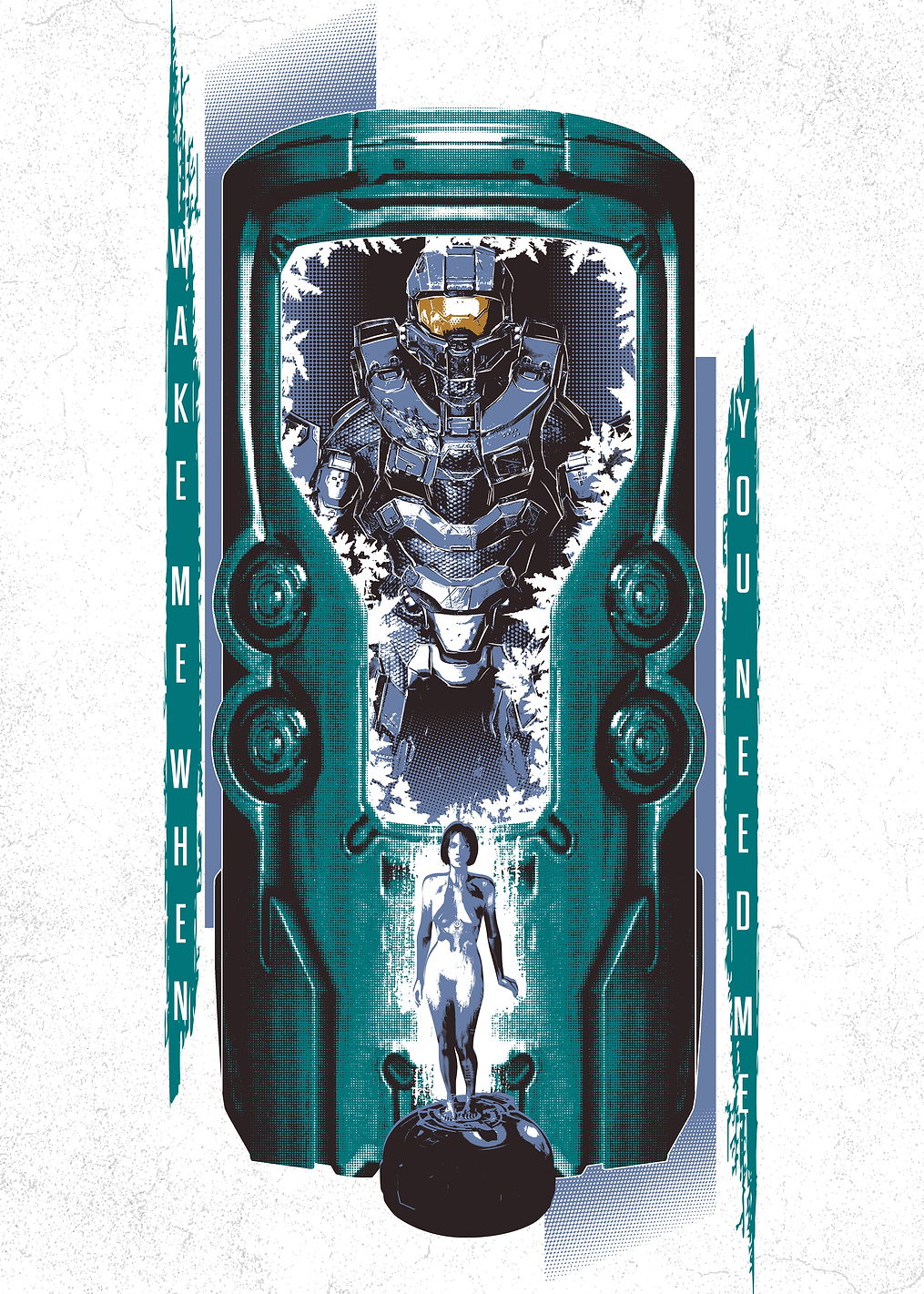 Wake Me When You Need Me: постер из коллекции HALO Game