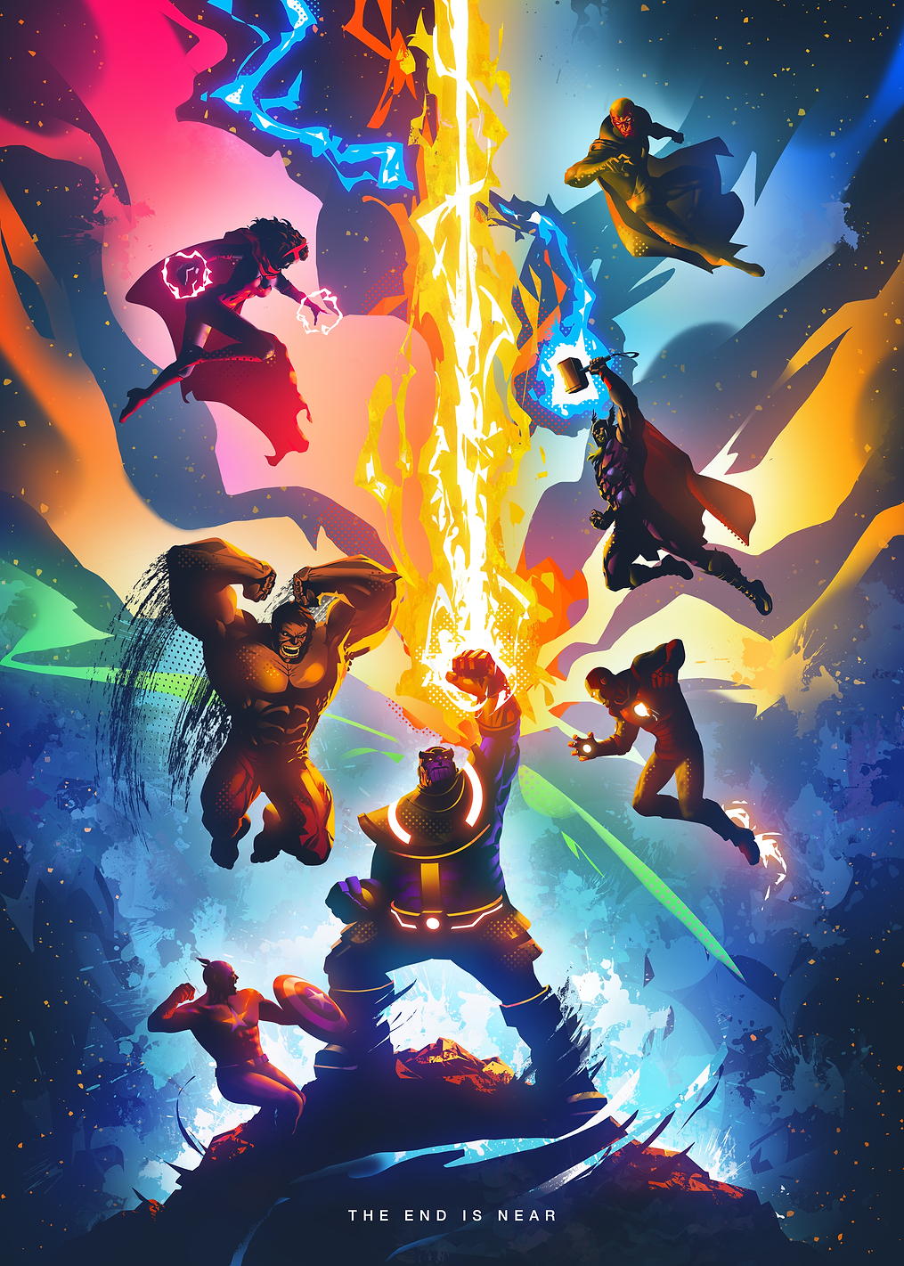 Avengers vs Thanos: постер из коллекции Marvel