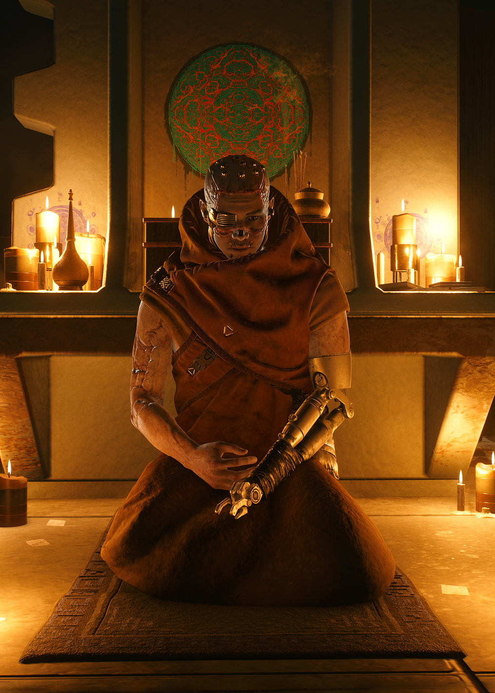 Meditation: постер из коллекции Cyberpunk 2077