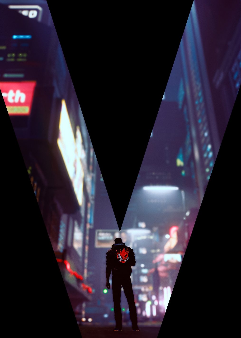 V view: постер из коллекции Cyberpunk 2077
