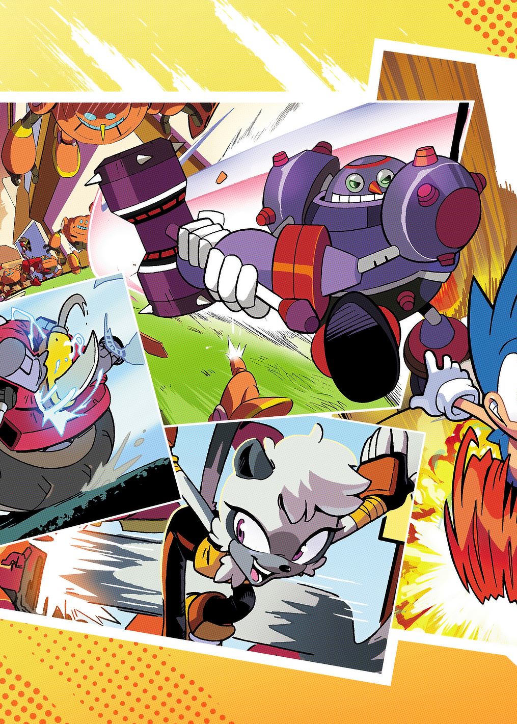 Sonic and Robots: постер из коллекции Sonic the Hedgehog