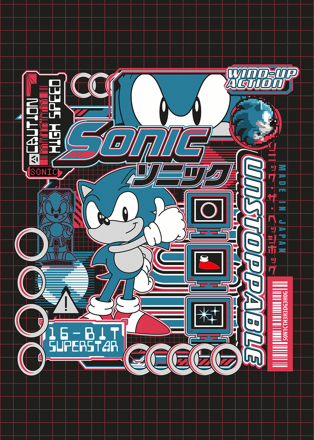 Unstoppable: постер из коллекции Sonic the Hedgehog
