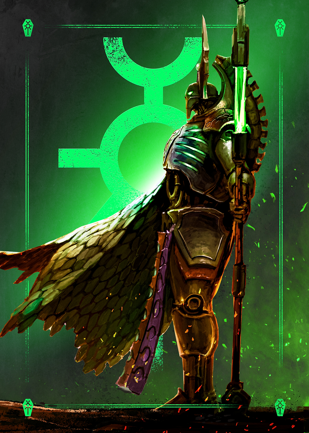 Necron Imotekh Stormlord 1: постер из коллекции Warhammer