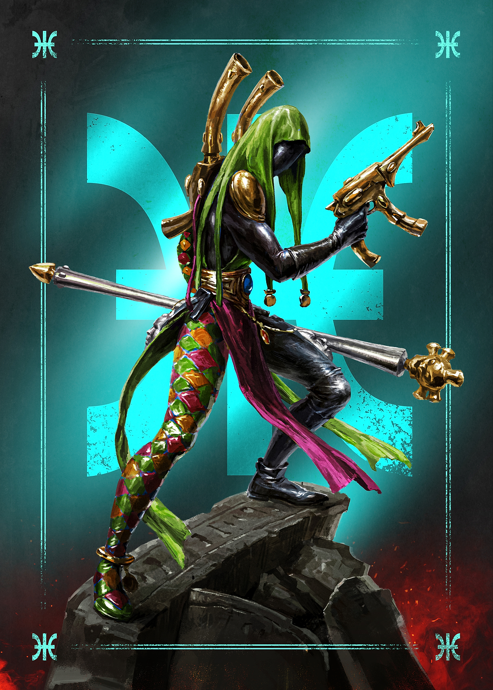 Harlequin Shadowseer: постер из коллекции Warhammer