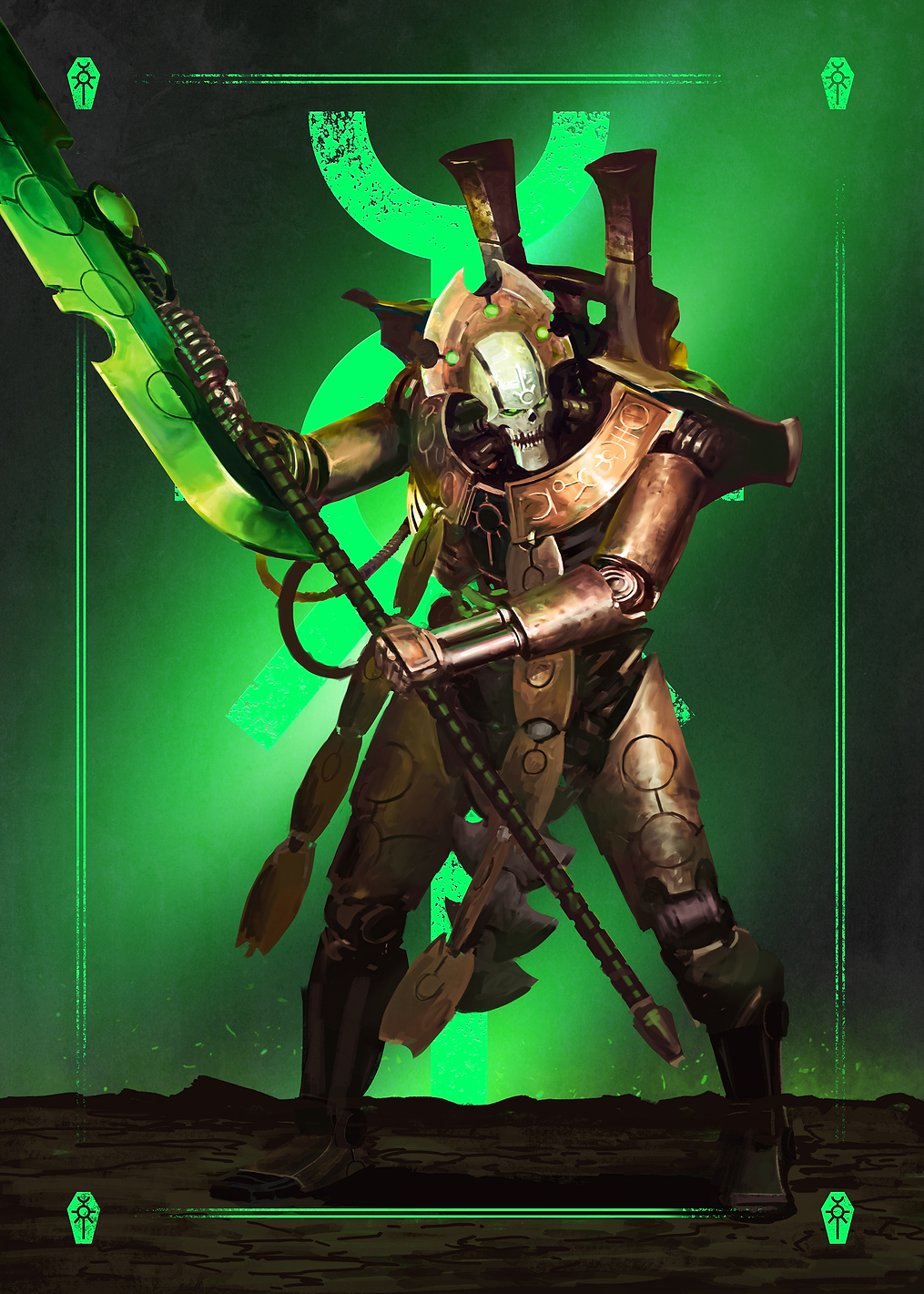 Necron Overlord: постер из коллекции Warhammer