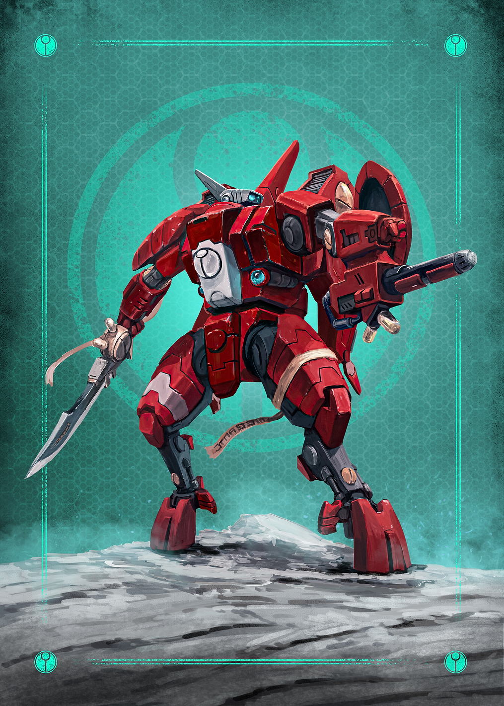 T’au Commander Farsight: постер из коллекции Warhammer