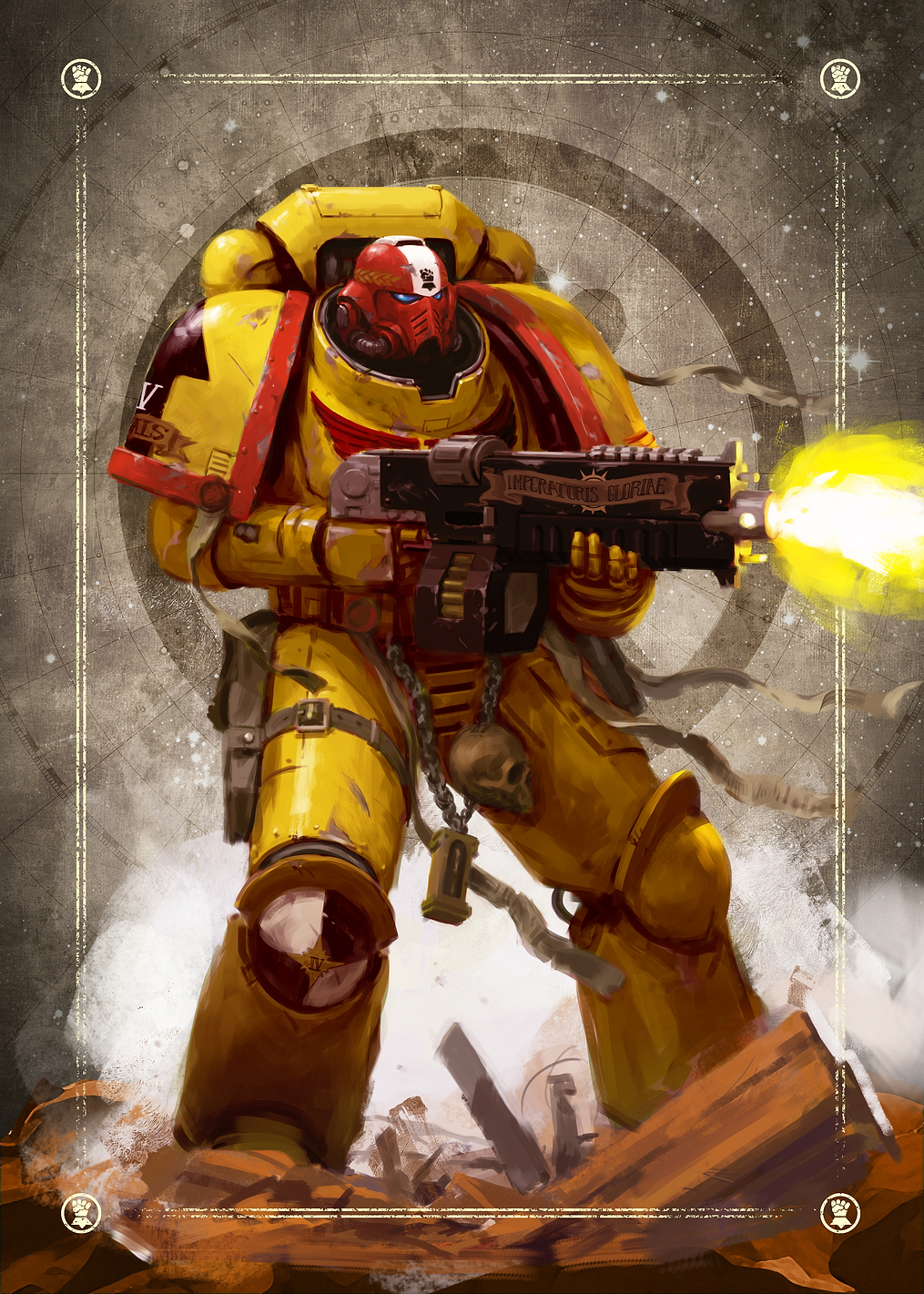 Imperial Fists Intercessor: постер из коллекции Warhammer