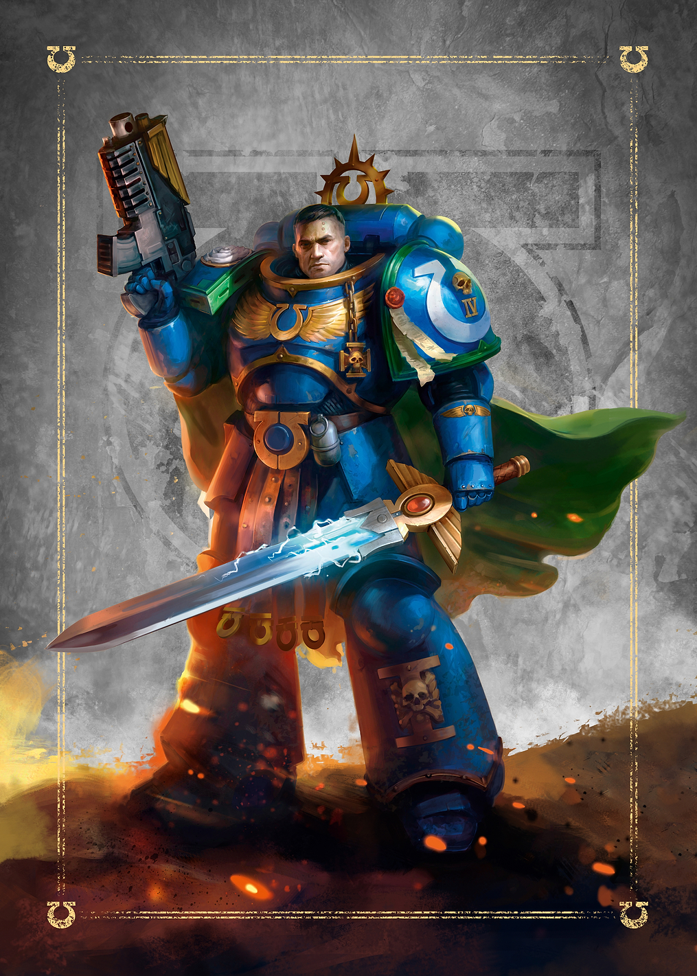 Ultramarines Uriel Ventris: постер из коллекции Warhammer