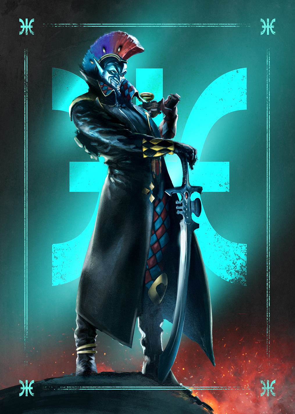 Harlequin Troupe Master: постер из коллекции Warhammer
