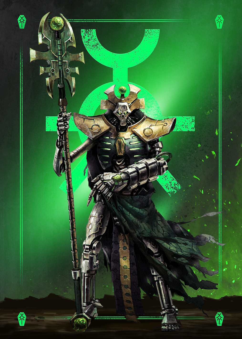Necron Imotekh Stormlord 2: постер из коллекции Warhammer