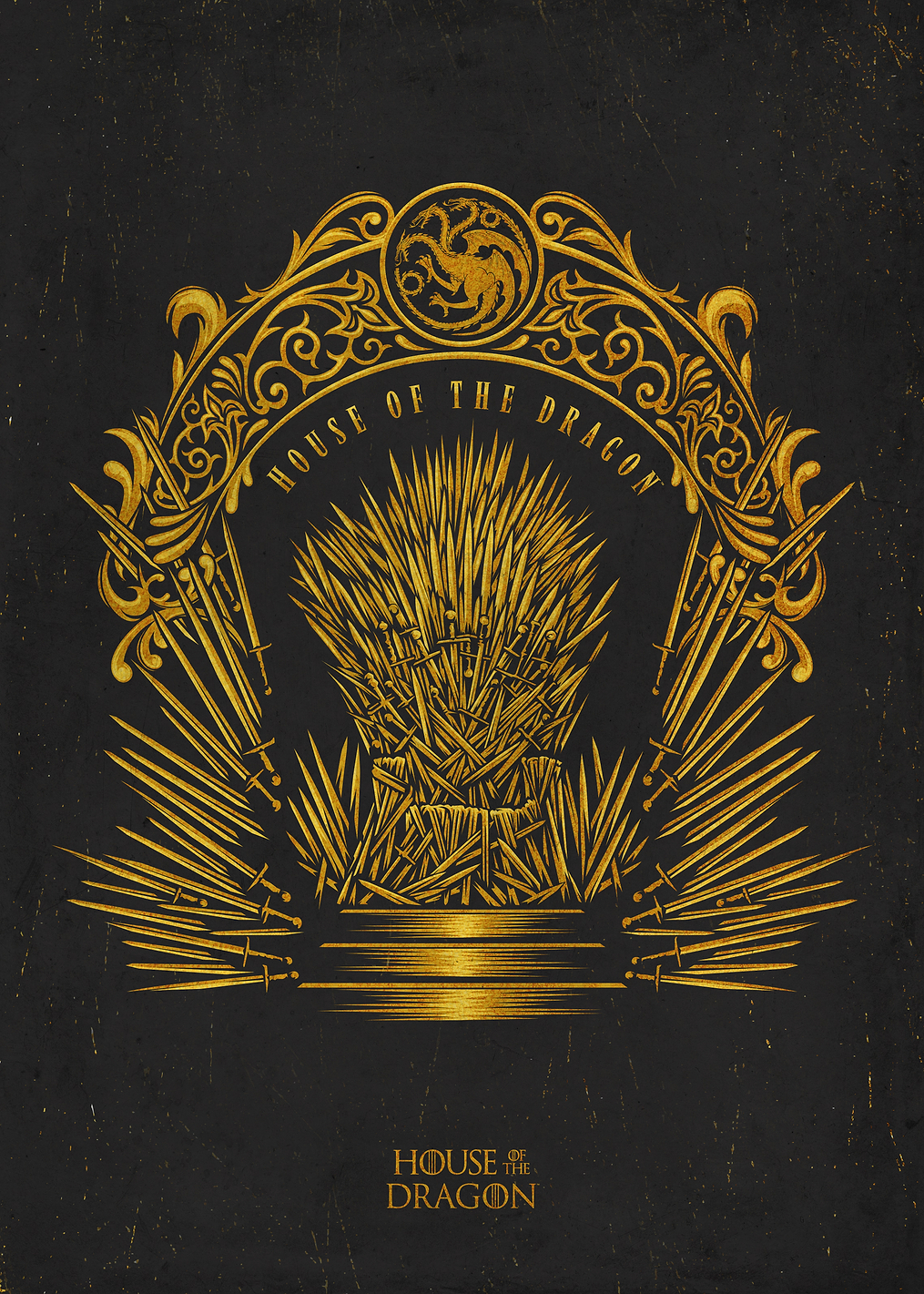 Iron Throne in Gold: постер из коллекции House of the Dragon