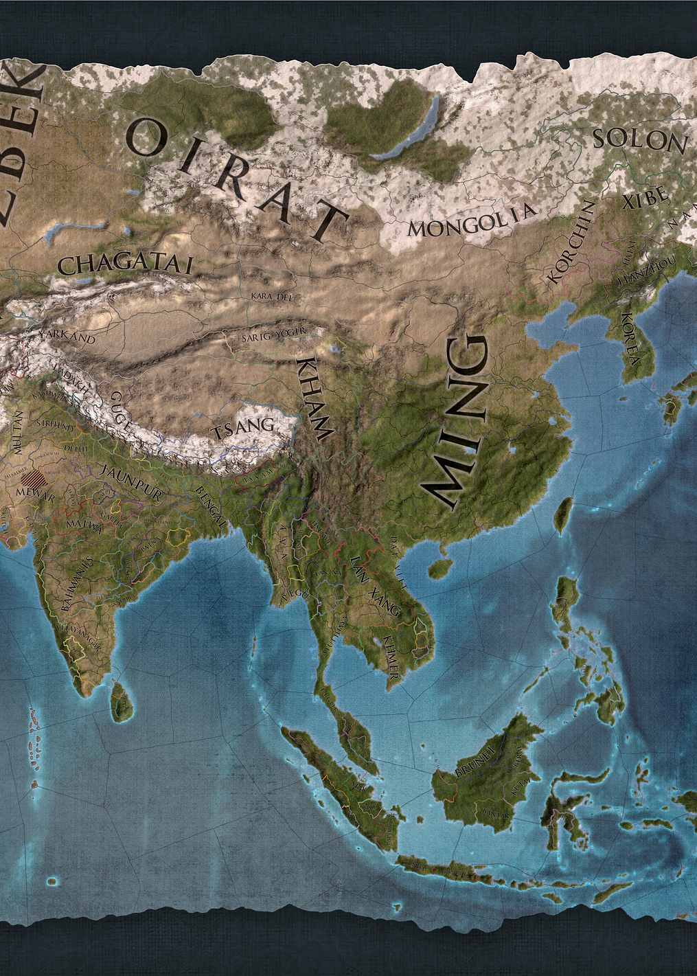 Asia Blue Terrain: постер из коллекции Europa Universalis IV