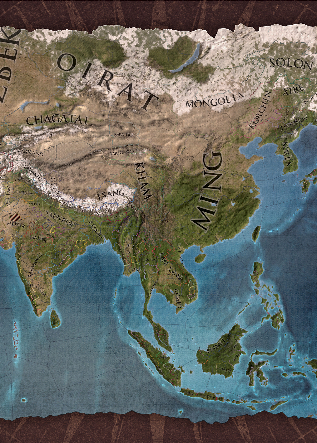 Asia Brown Terrain: постер из коллекции Europa Universalis IV