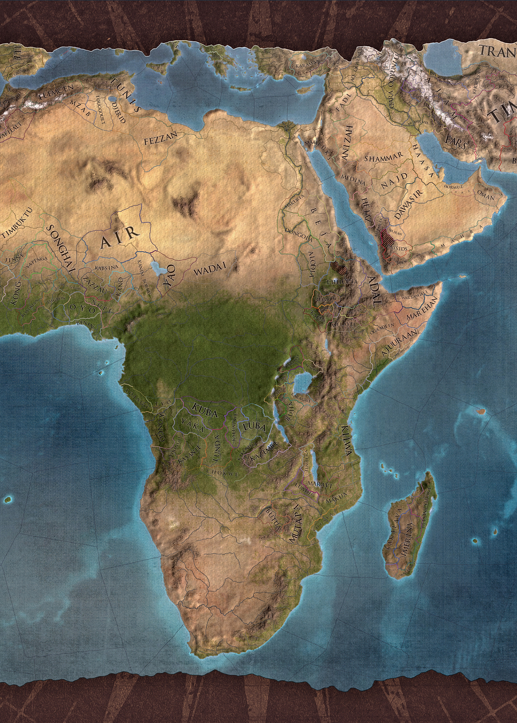 Africa Brown Terrain: постер из коллекции Europa Universalis IV