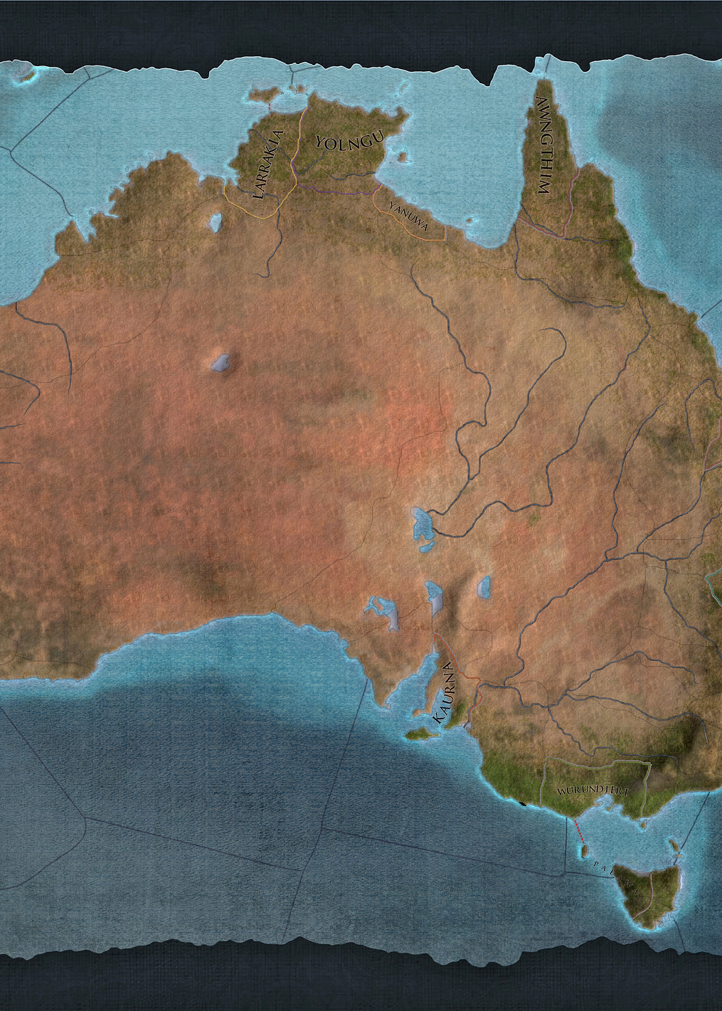Australia Blue Terrain: постер из коллекции Europa Universalis IV