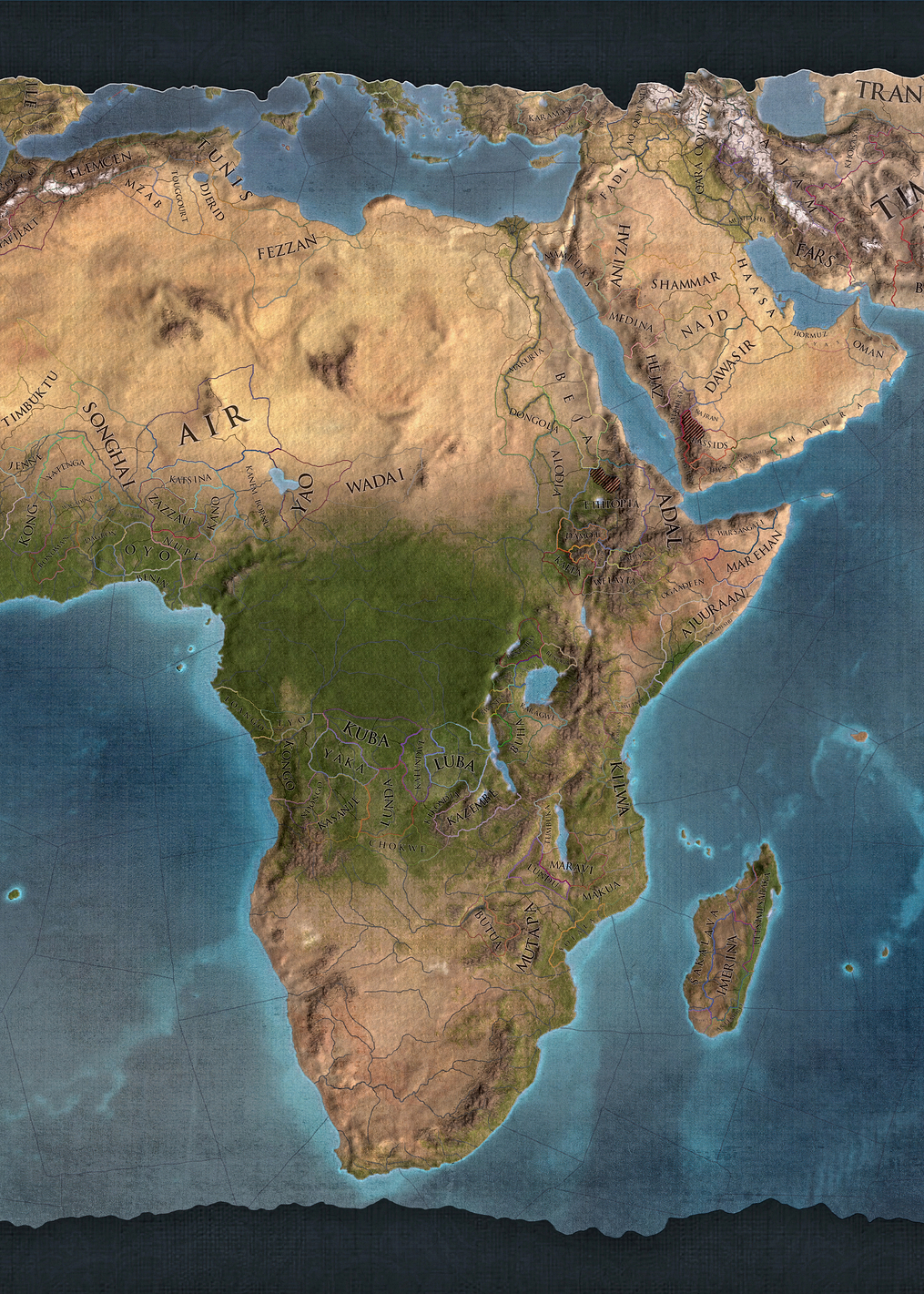 Africa Blue Terrain: постер из коллекции Europa Universalis IV