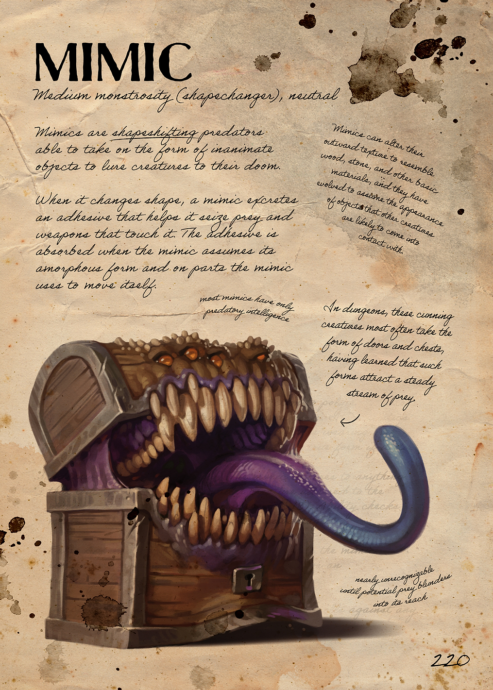 Mimic Note: постер из коллекции Dungeons And Dragons