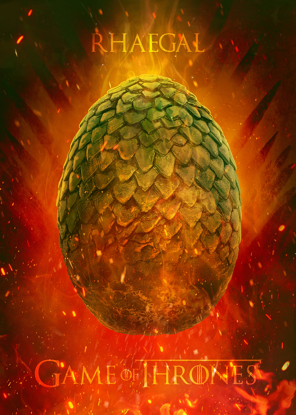 GoT Rhaegal Egg: постер из коллекции Game of Thrones