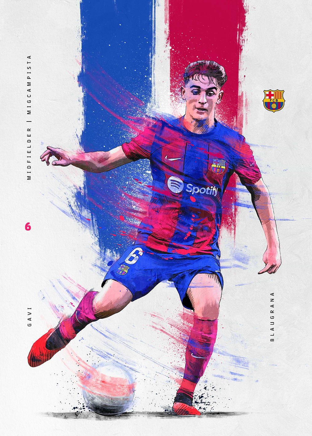 Gavi: постер из коллекции Barça