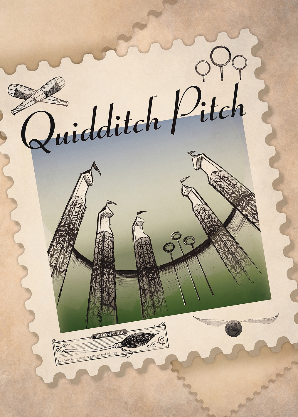 Quidditch Pitch: постер из коллекции Wizarding World