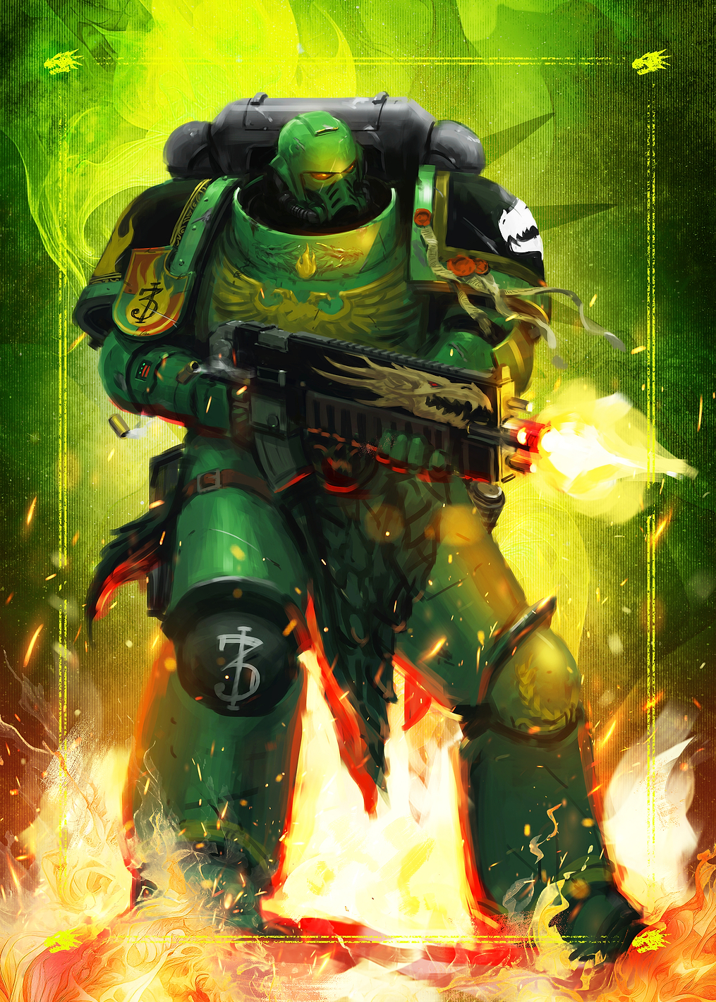 Salamanders Intercessor: постер из коллекции Warhammer