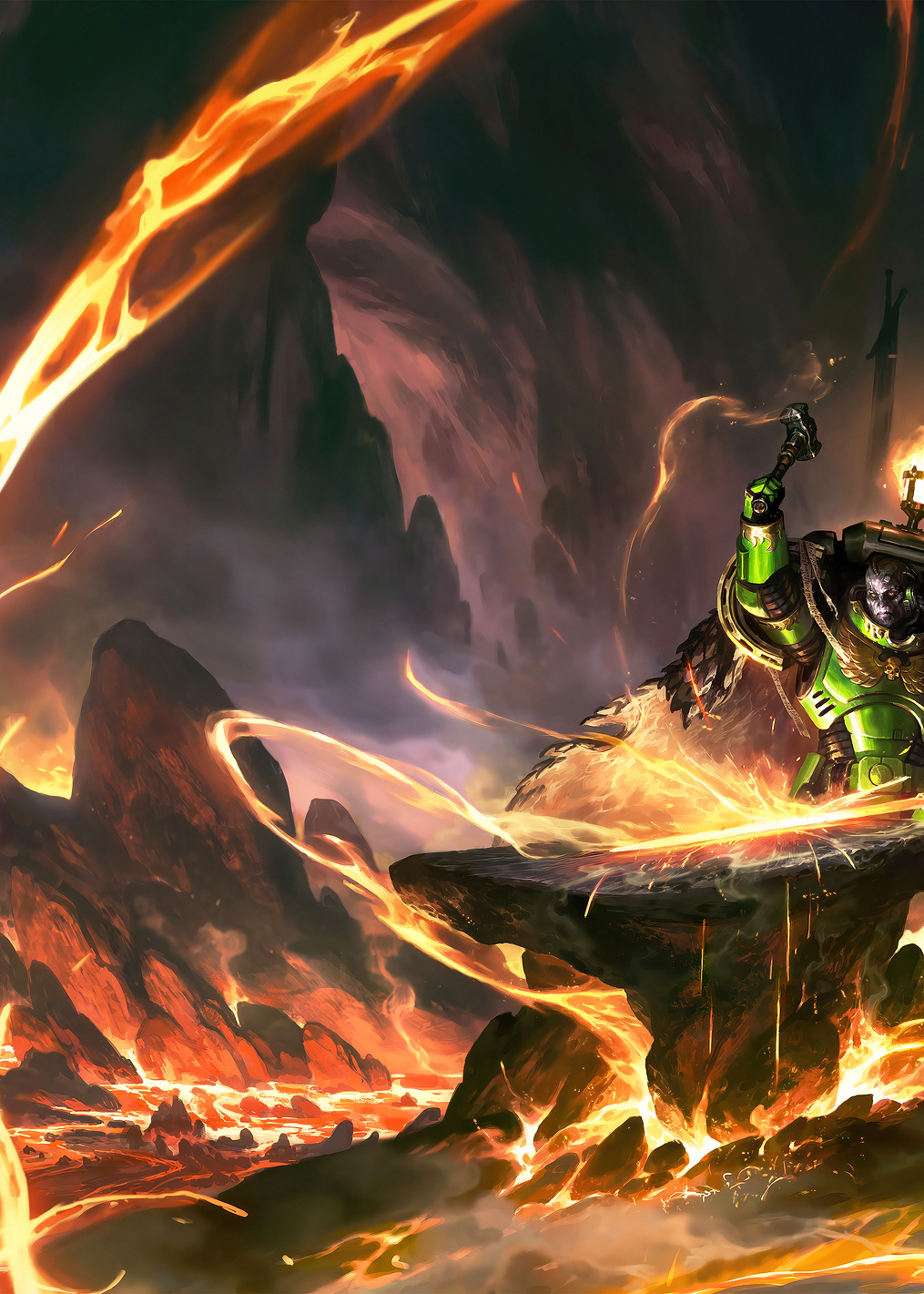 Salamander Son of Vulkan: постер из коллекции Warhammer