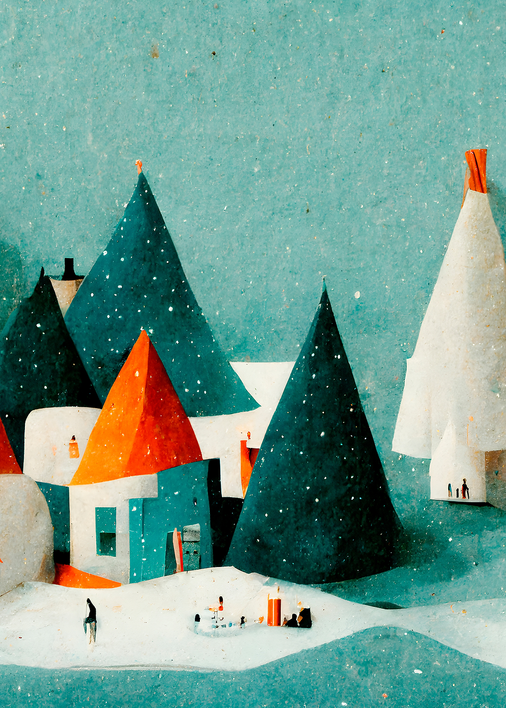Cute Paper Village: постер из коллекции World Class Photos