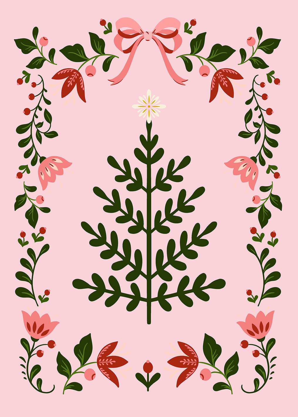 Pink Christmas Tree: постер из коллекции World Class Photos
