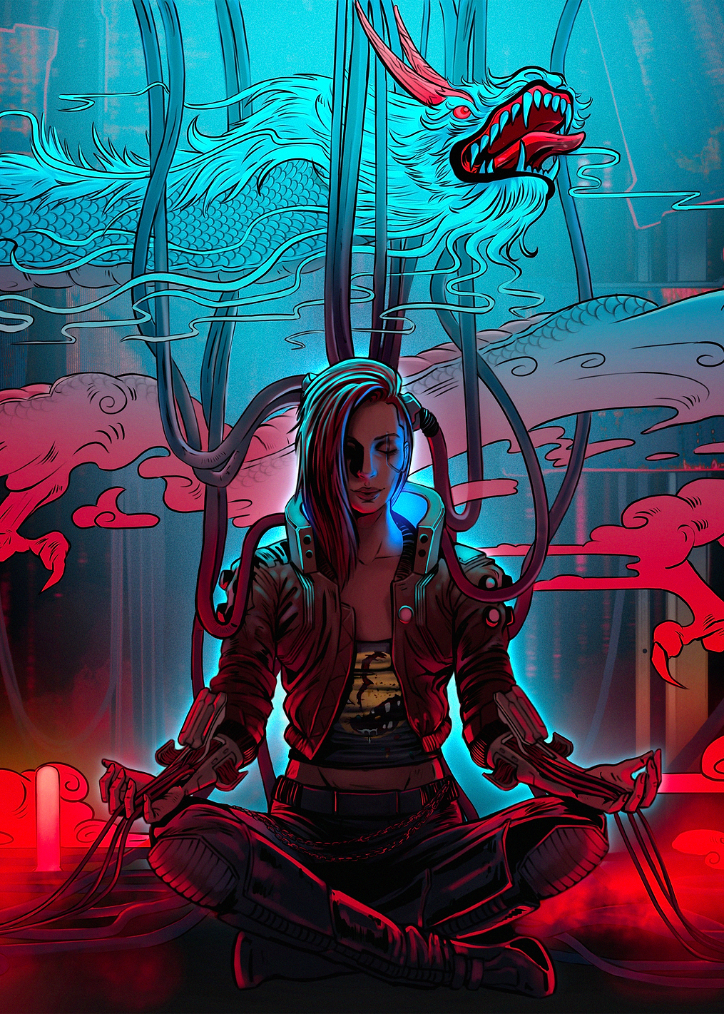 Dragon Boat Fest: постер из коллекции Cyberpunk 2077