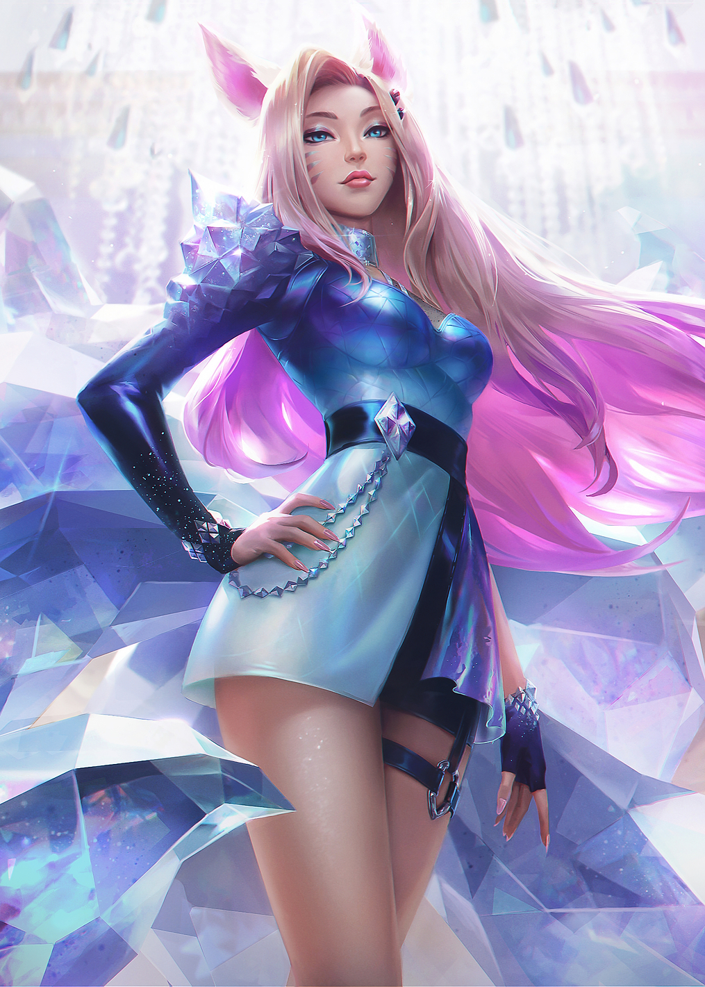 ALL OUT Ahri horizontal: постер из коллекции League of Legends