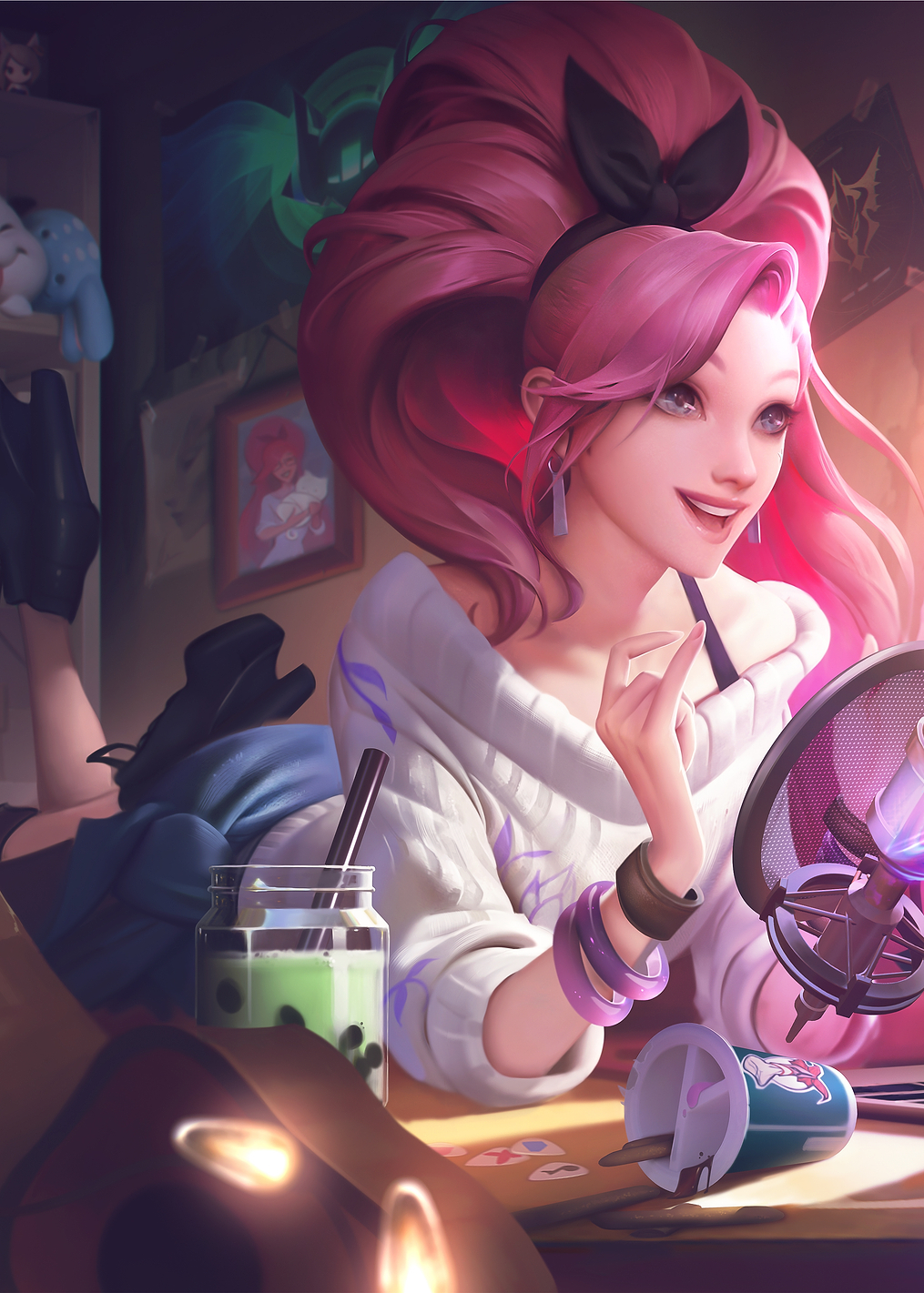 ALL OUT Seraphine 2 h: постер из коллекции League of Legends