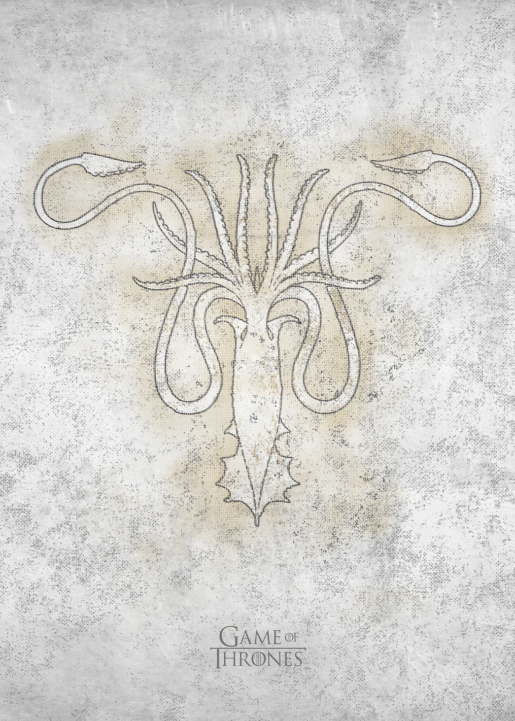 Greyjoy Faded Sigil: постер из коллекции Game of Thrones