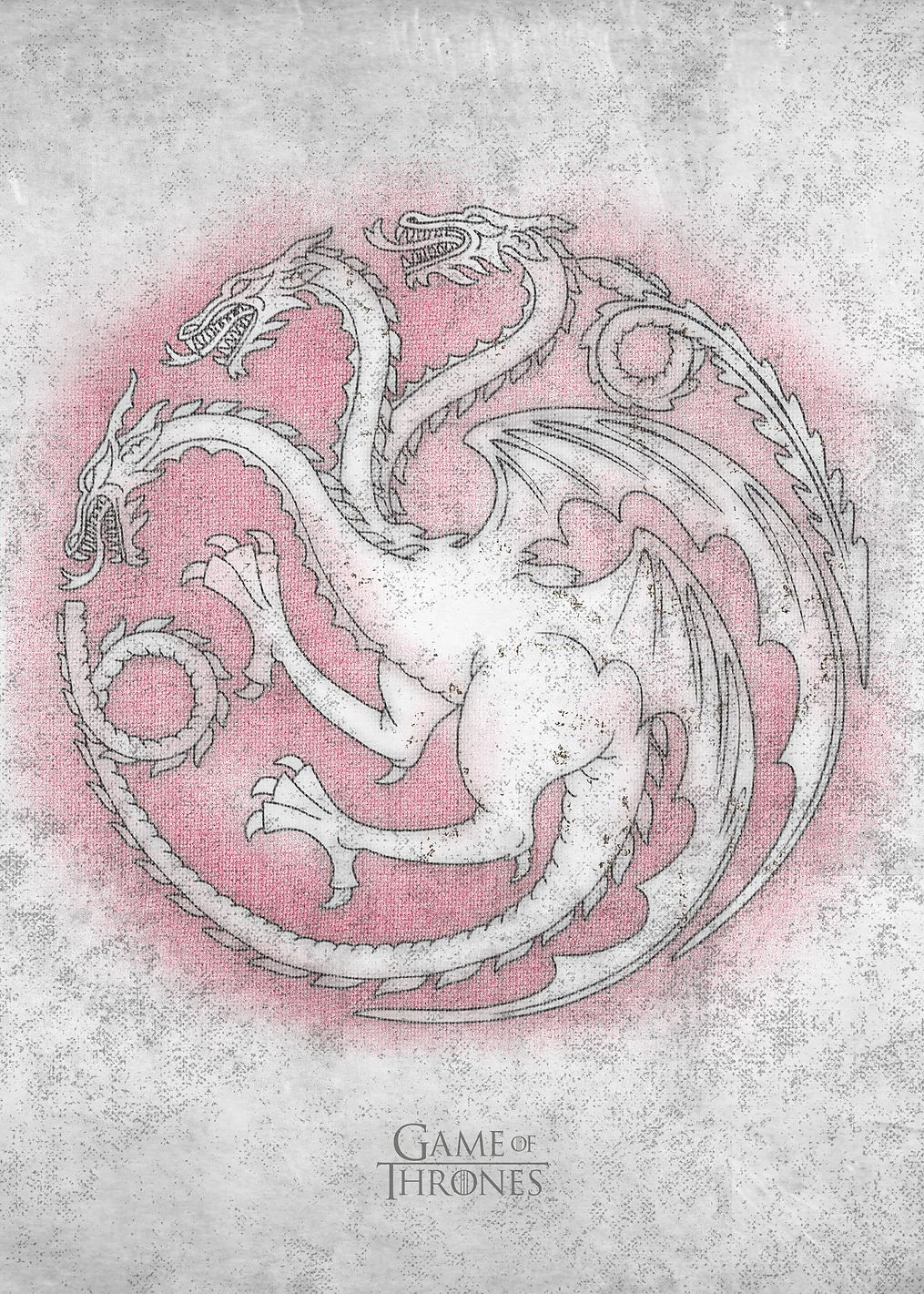 Targaryen Faded Sigil: постер из коллекции Game of Thrones