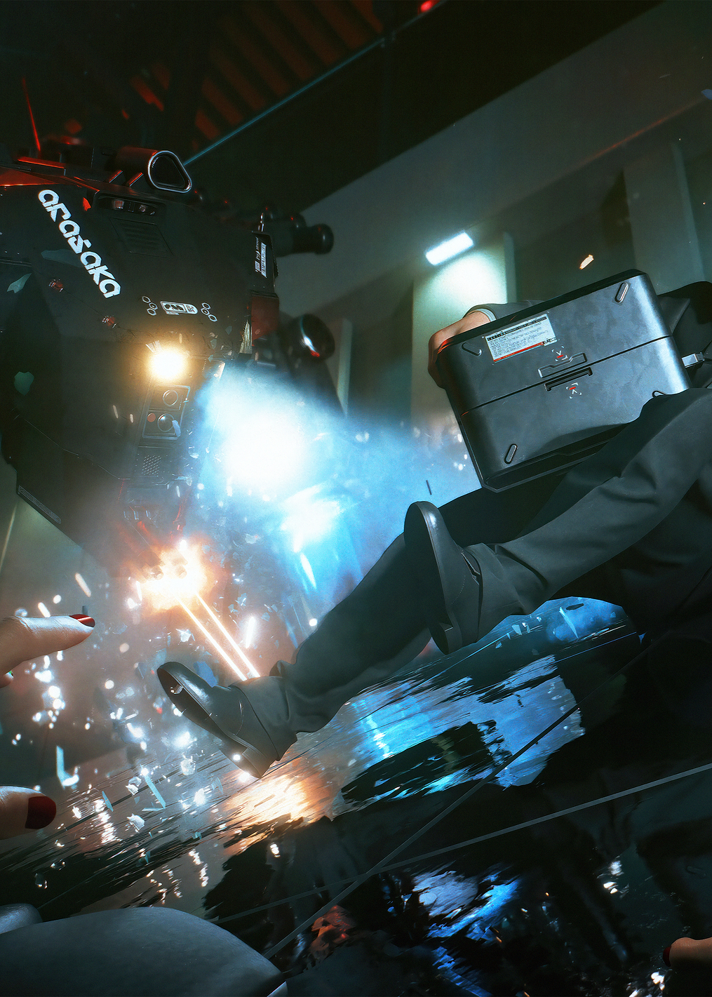 The Heist: постер из коллекции Cyberpunk 2077