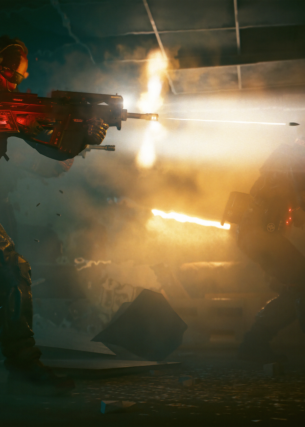 Shooting: постер из коллекции Cyberpunk 2077