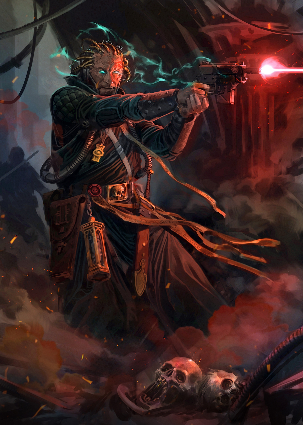 Darktide Psyker Art: постер из коллекции Warhammer