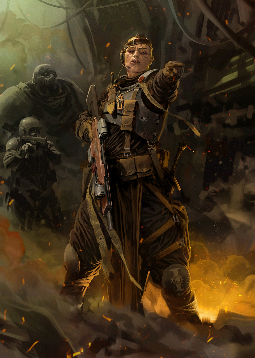Darktide Veteran Art: постер из коллекции Warhammer