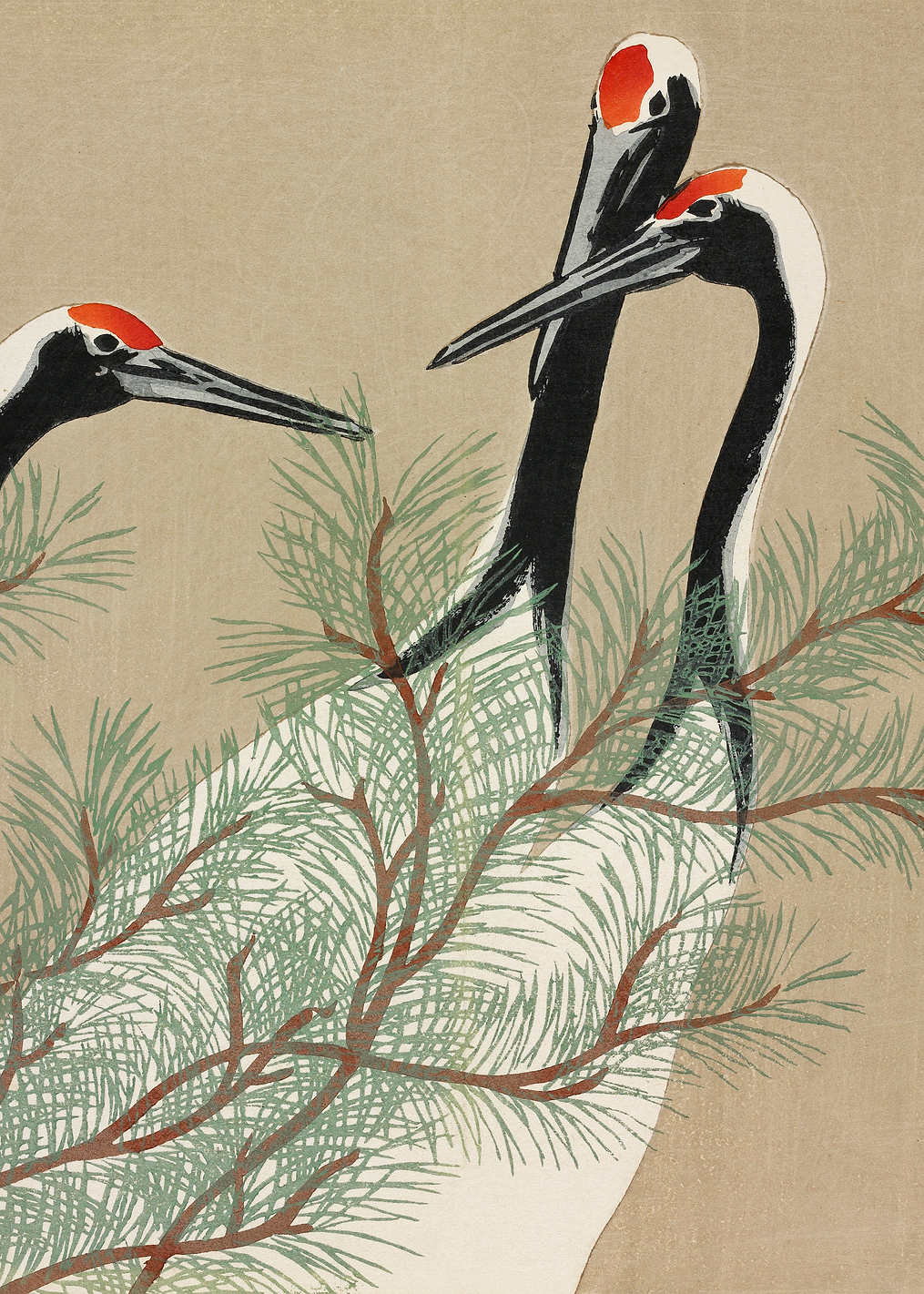 Cranes From Momoyogusa: постер из коллекции Pictufy Vintage Art