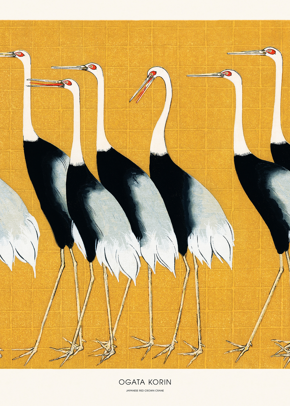 Japanese Red Crown Crane: постер из коллекции Pictufy Vintage Art