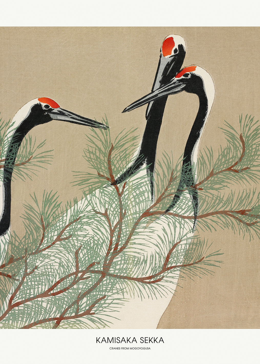 Cranes From Momoyogusa: постер из коллекции Pictufy Vintage Art