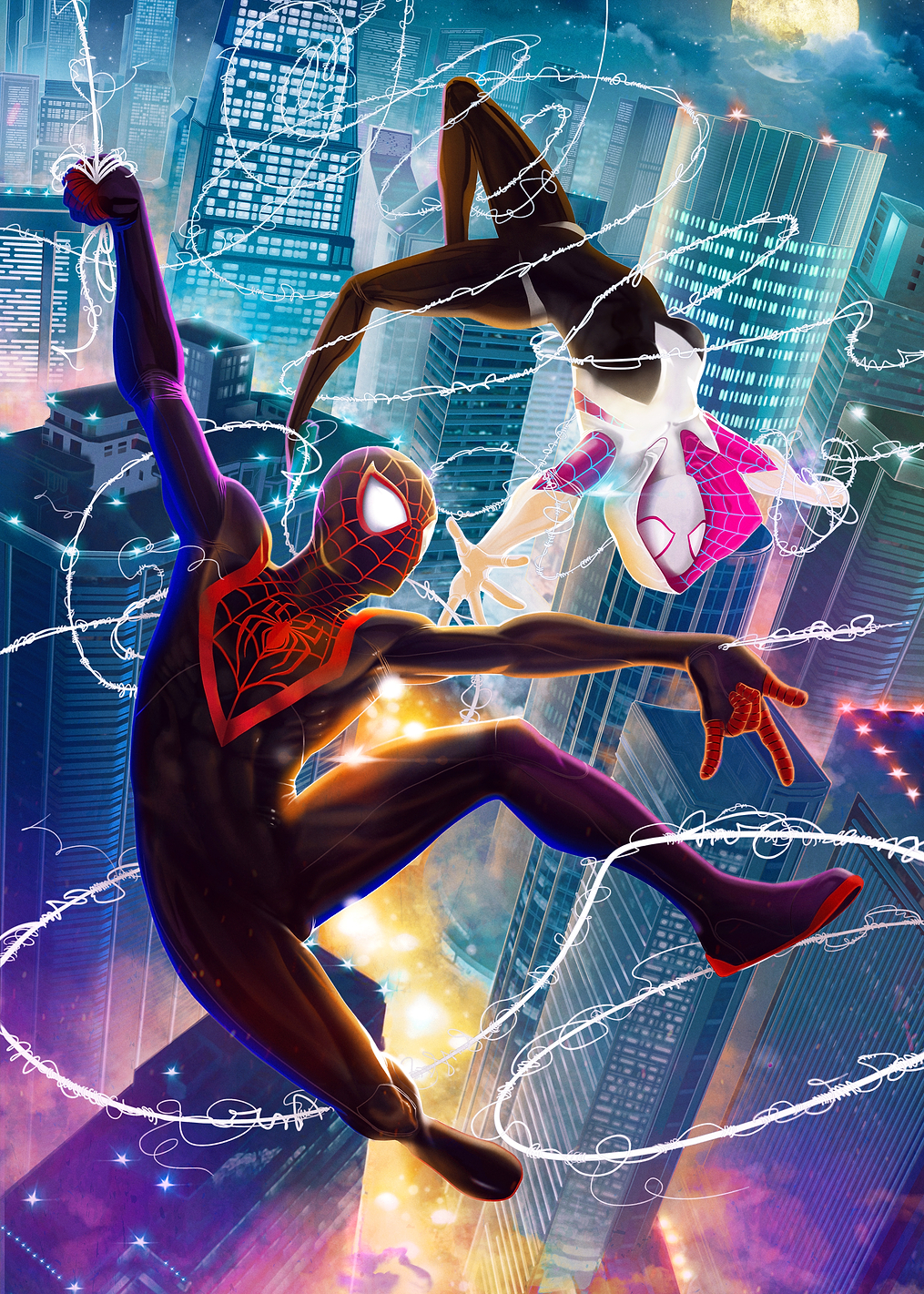 Spider-Gwen and Miles: постер из коллекции Marvel