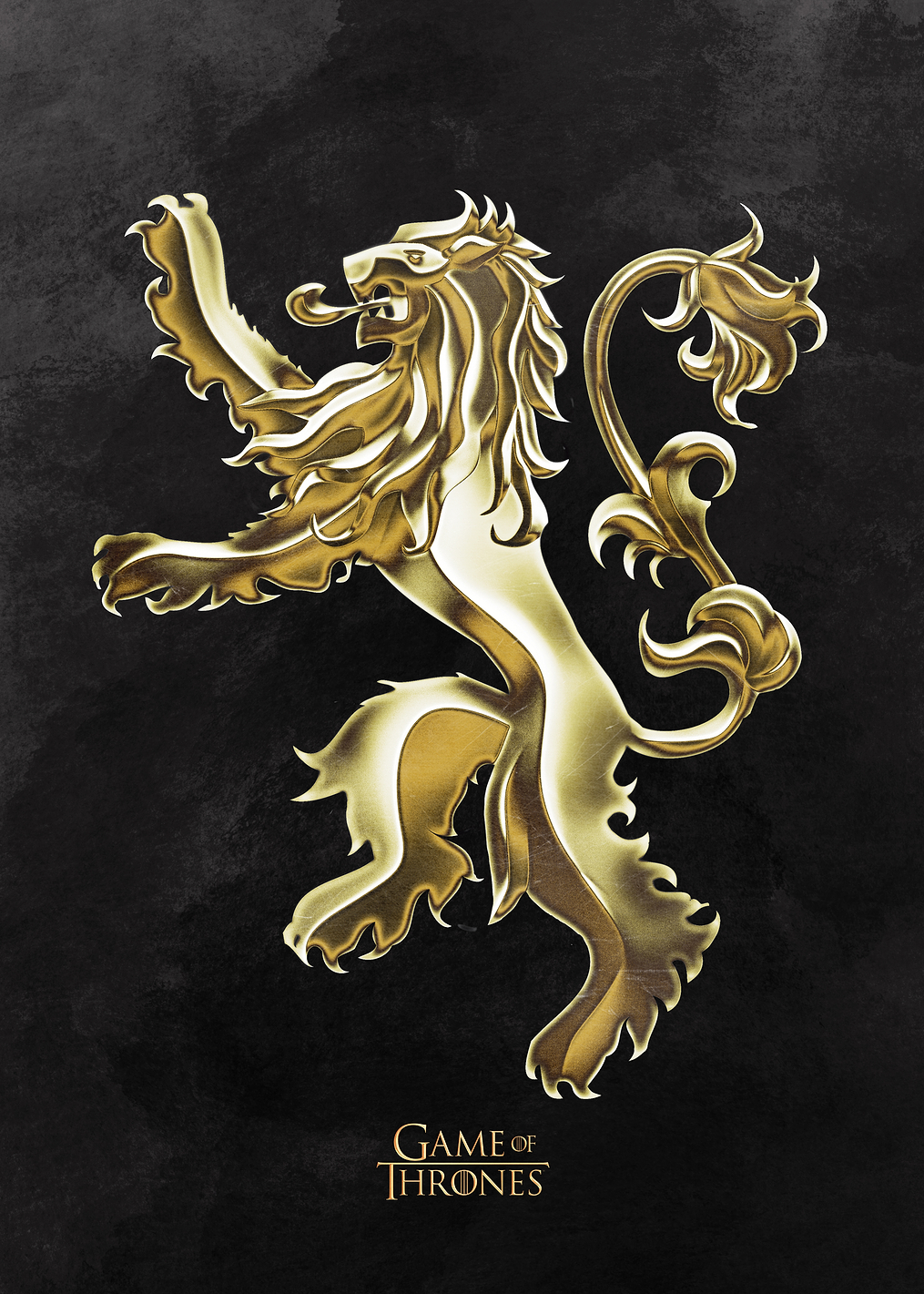 Lannister Metallic Sigil: постер из коллекции Game of Thrones