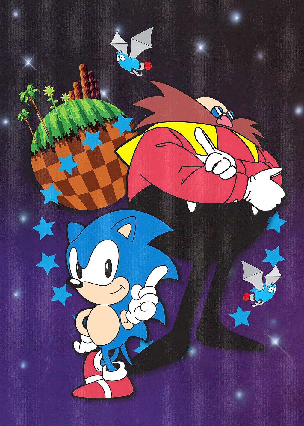 Sonic & Dr. Eggman: постер из коллекции Sonic the Hedgehog