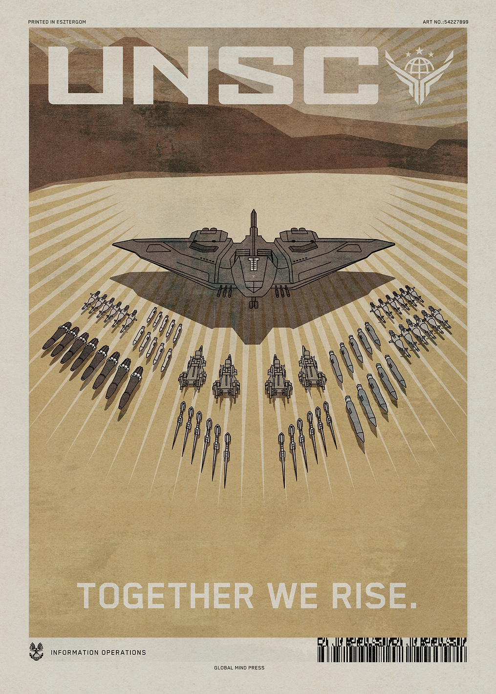 Together We Raise Pelican: постер из коллекции HALO Game