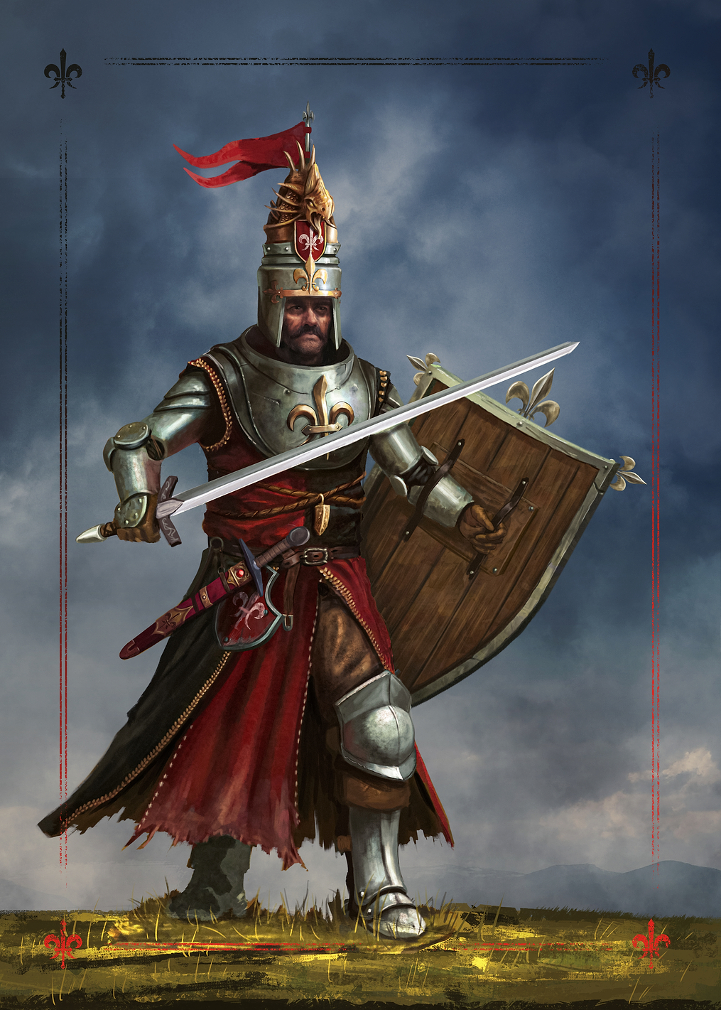 Bretonnia Foot Knight: постер из коллекции Warhammer