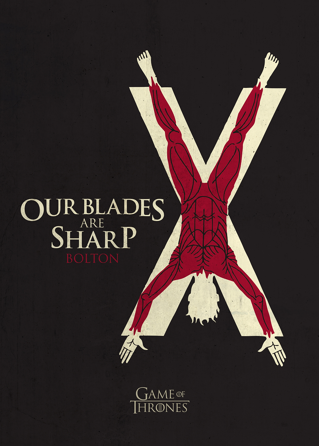 House Bolton Slogan: постер из коллекции Game of Thrones