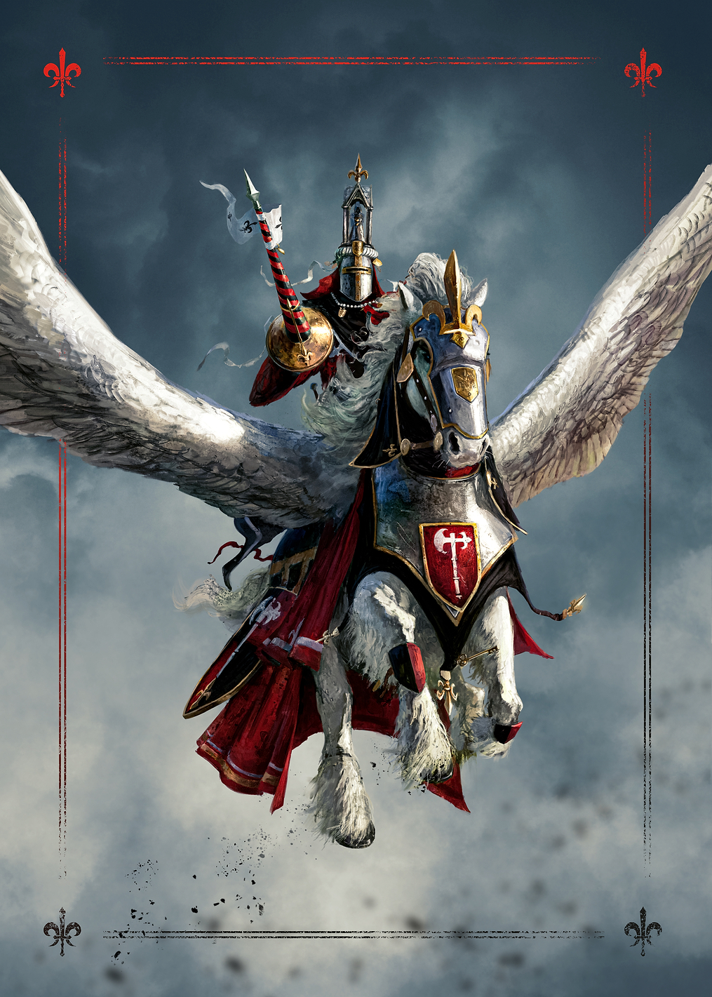 Bretonnia Duke on Pegasus: постер из коллекции Warhammer